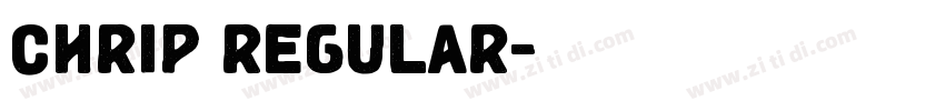 CHRIP REGULAR字体转换